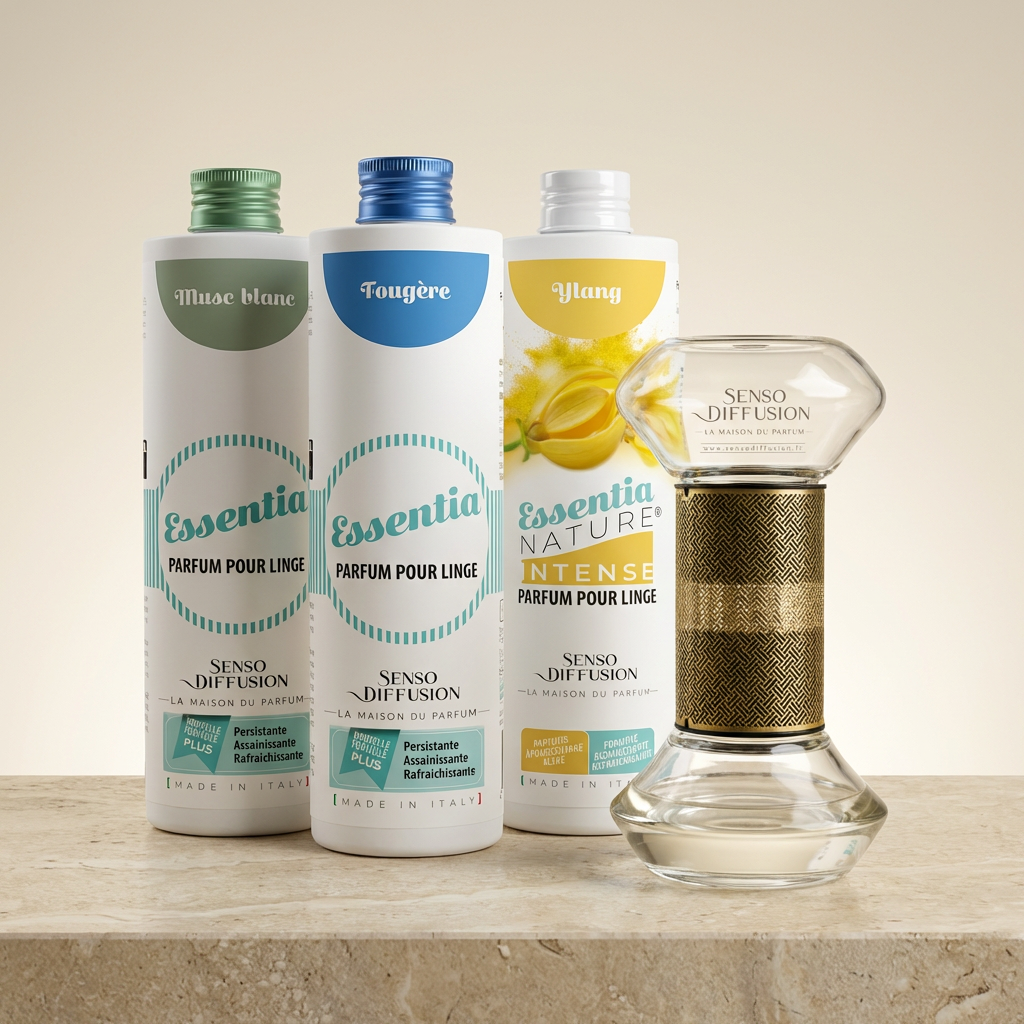 Pack 3 parfums linge + Diffuseur Sablier offert